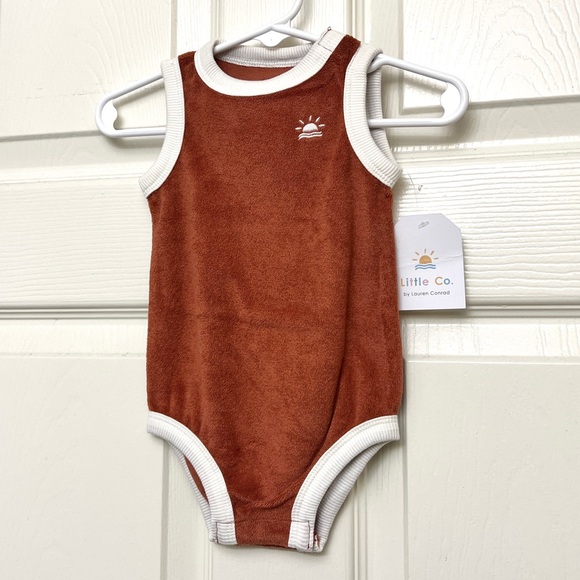 NWT Little Co by Lauren Conrad Terry Romper Size 3 Months - Picture 2 of 3